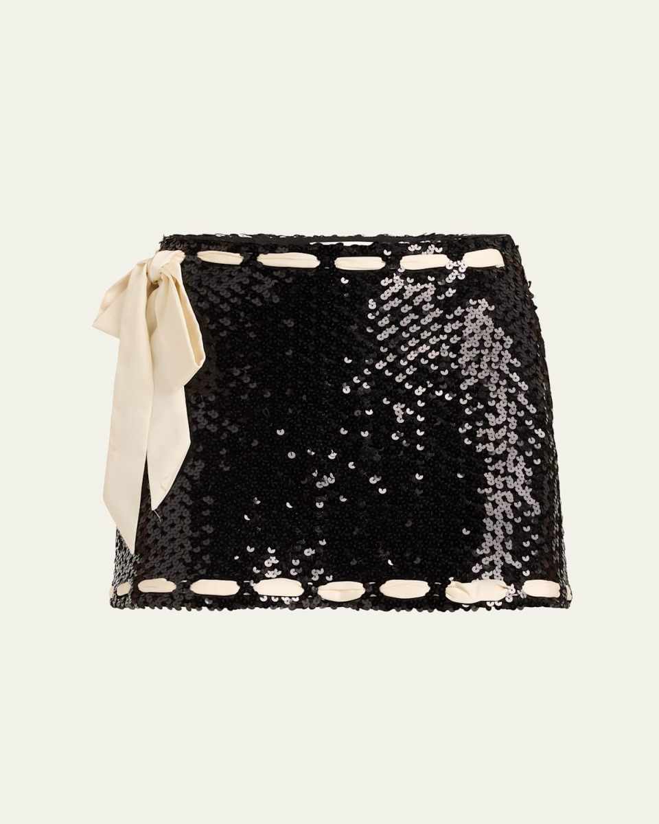 Lovina Sequined Mini Skirt